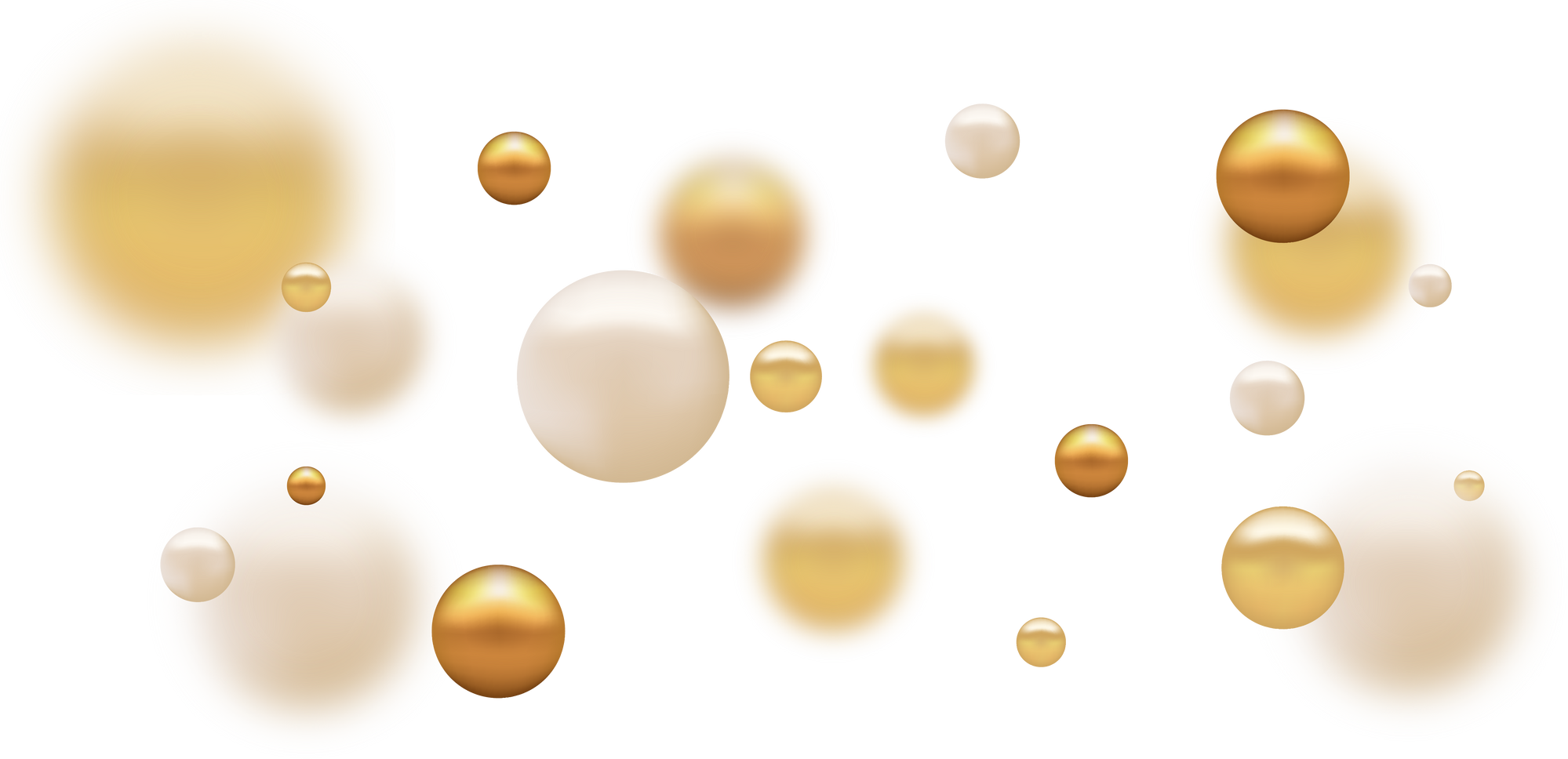 3d gold ball vector